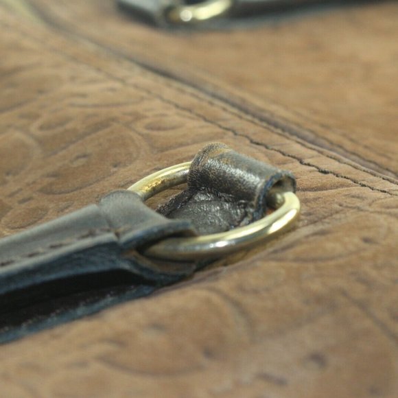 Dior Brown Embossed Nubuck Suede Trotter Duffle Bag 3DD918K - Picture 7 of 11